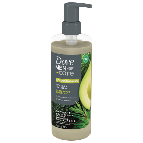 Dove Men+Care 2-in-1 Avocado & Tea Tree Oil Shampoo + Conditioner