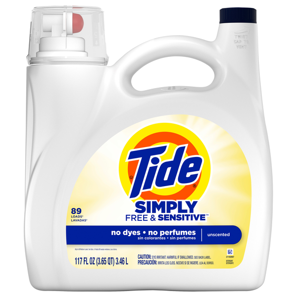 Tide Simply Free & Sensitive Unscented Liquid Laundry Detergent