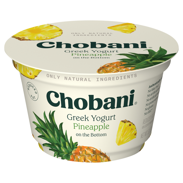 Chobani Low Fat Pineapple on the Bottom Greek Yogurt Cup