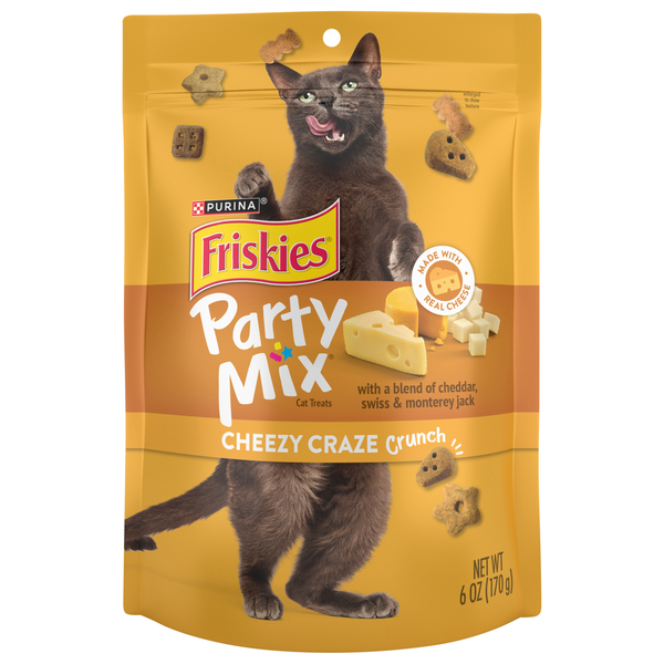 Friskies Party Mix Cheezy Craze Crunch Cat Treats
