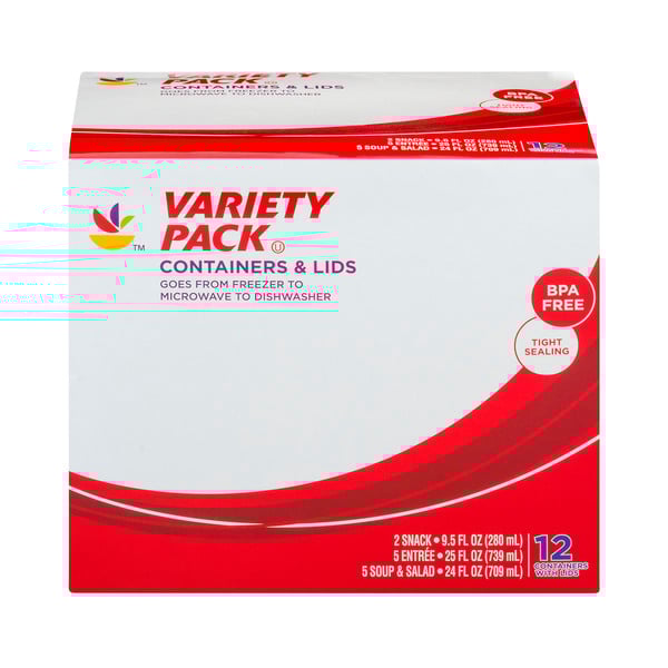 Giant Variety Pack Containers & Lids