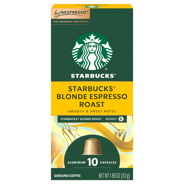 Starbucks Espresso Roast Blonde Roast Coffee Capsules