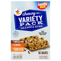 Giant Chewy Granola Bars Variety Pack - 18 ct