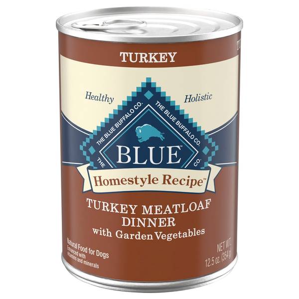 Blue Buffalo Natural Homestyle Turkey Meatloaf w/Vegetables Wet Dog Food