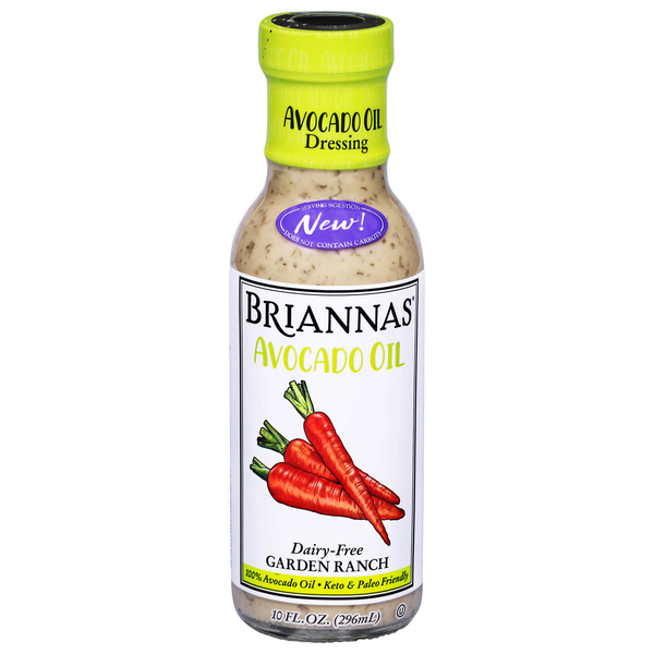 Briannas Dairy Free Avocado Oil Garden Ranch Dressing