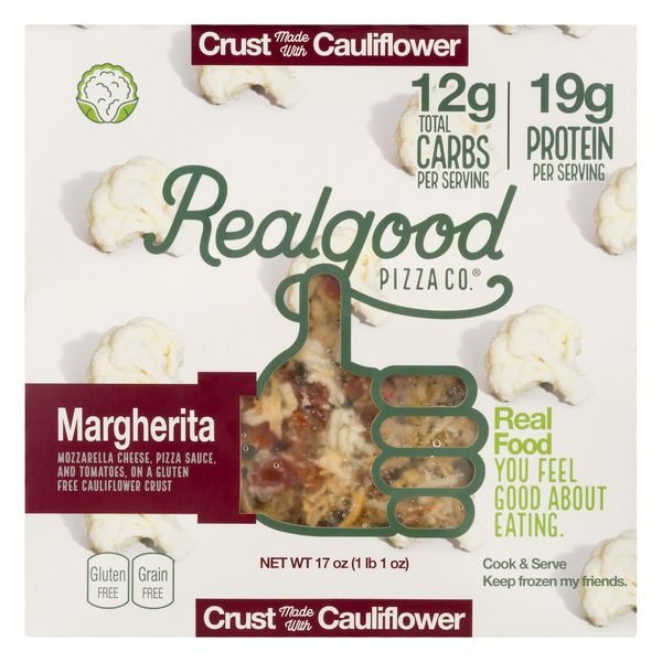 Save on Realgood Cauliflower Crust Pizza Margherita Order Online