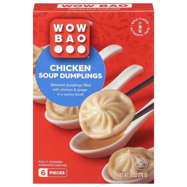 Wow Bao Steamed Chicken Soup Dumplings - 6 ct Frozen