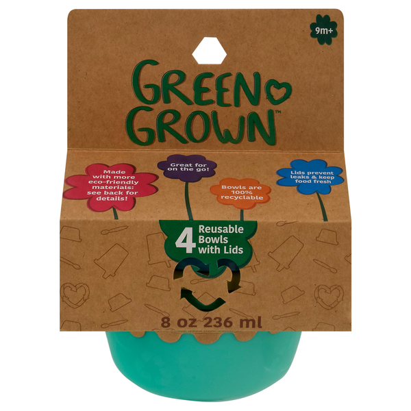 The First Years 9m+ Reusable Bowls with Lids