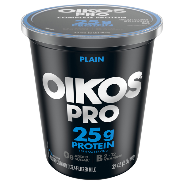 Oikos PRO 25g Protein Plain Cultured Ultra-Filtered Milk Yogurt