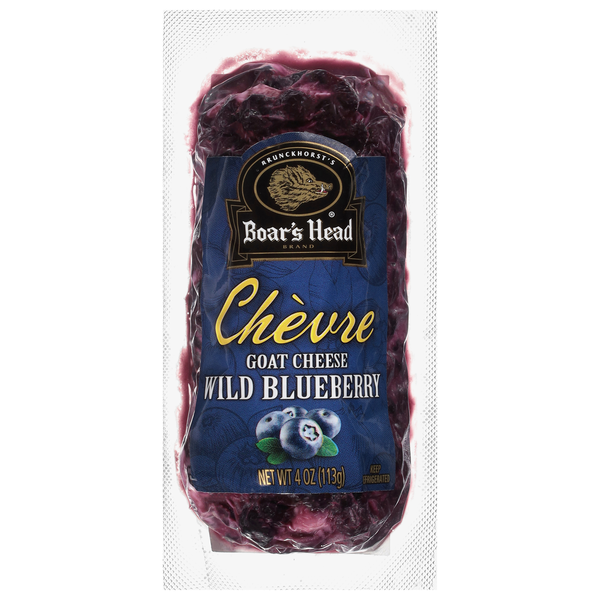Boar's Head Chevre Wild Blueberry Goat Cheese Log