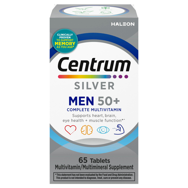 Centrum Silver Men 50+ Multivitamin/Multimineral Supplement Tablets