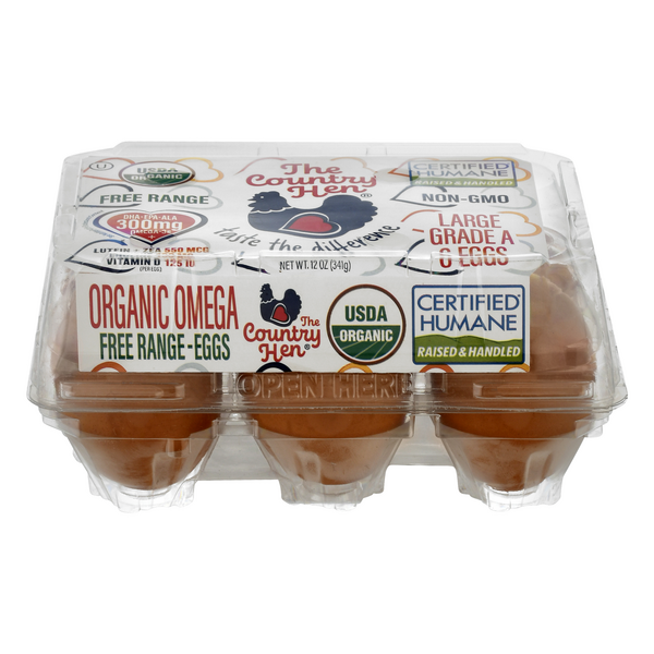 The Country Hen Organic Free Range Large Brown Eggs