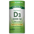 Nature's Truth High Potency 50mcg Vitamin D3 Softgels