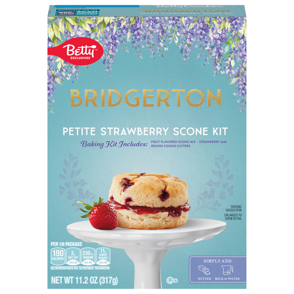 Betty Crocker Bridgerton Petite Strawberry Scone Baking Kit