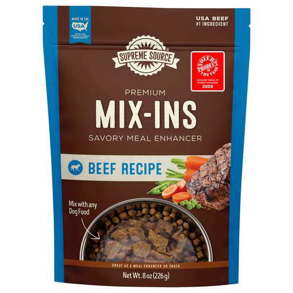 Supreme Source Mix-Ins Beef Recipe Dog Food Meal Enhancer