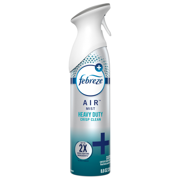 Febreze Air Mist Heavy Duty Crisp Clean Air Freshener Aerosol Spray