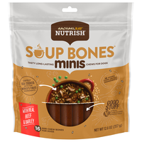 Rachael Ray Nutrish Soup Bones Minis Beef & Barley Dog Chews - 16 ct