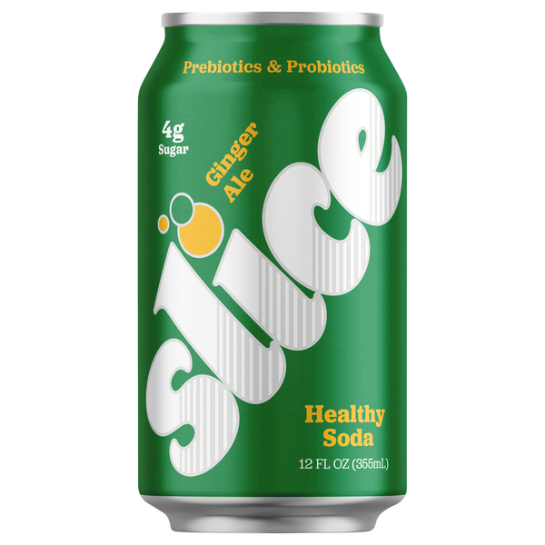Slice Ginger Ale Healthy Soda Refrigerated