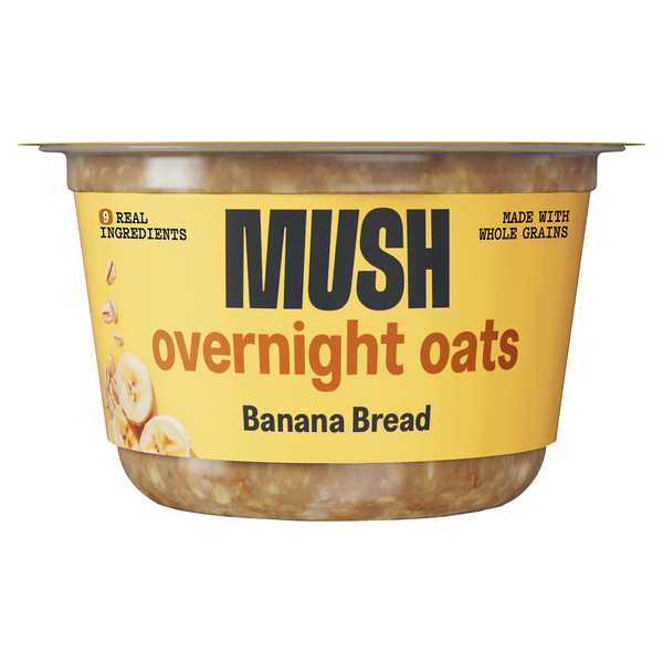 MUSH Gluten & Dairy Free Banana Bread Overnight Oats