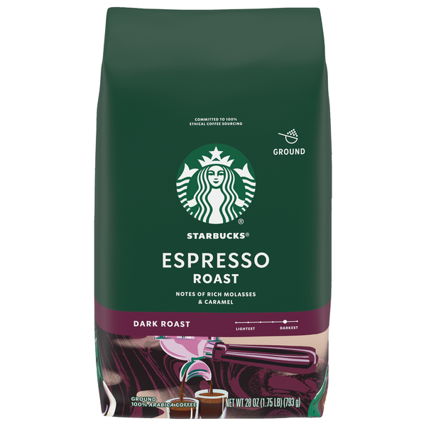 Starbucks Espresso Dark Roast Ground Coffee