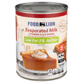 Food Lion Low Fat Evaporated Milk