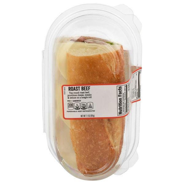 Giant Deli Roast Beef Sandwich (Half)