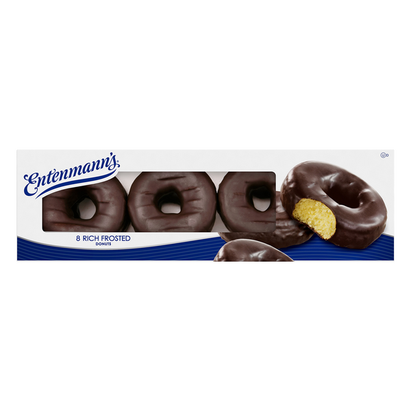 Save on Entenmann's Donuts Rich Frosted Chocolate 8 ct Order Online