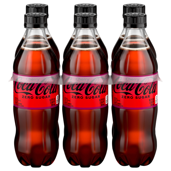 Coca-Cola Zero Sugar Cherry Cola Soda - 6 pk