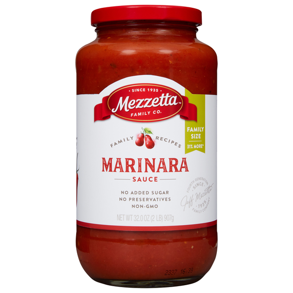 Mezzetta No Added Sugar Marinara Pasta Sauce Family Size