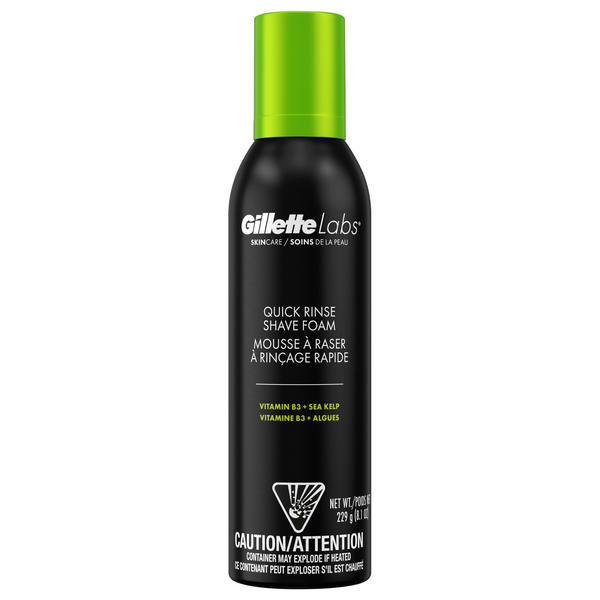 Save on Gillette Labs Quick Rinse Shave Foam Order Online Delivery GIANT
