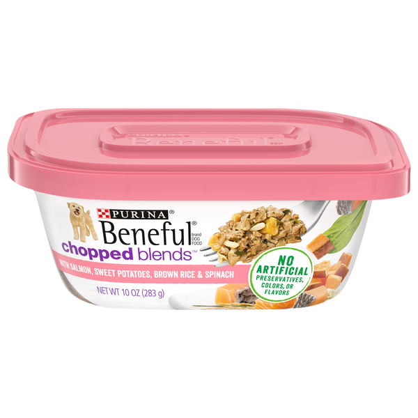 Purina Beneful Chopped Blends Salmon Sweet Potato Rice Adult Wet Dog Food