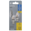 GE Specialty LED Light Bulb Watts Clear C7 4w Replacement