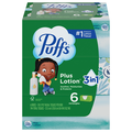 Puffs Plus Lotion 2-Ply Facial Tissue Cube Box - 6 ct