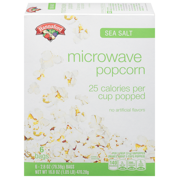 Hannaford Sea Salt Microwave Popcorn