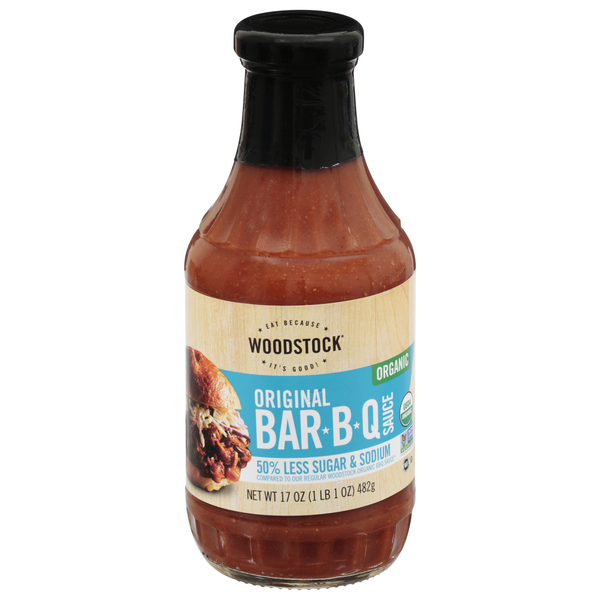 Woodstock Organic 50% Less Sugar & Sodium Original Bar-B-Q Sauce