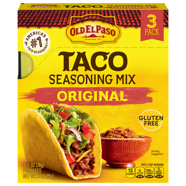 Old El Paso Original Taco Seasoning Mix Packet - 3 ct