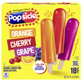 Popsicle Orange Cherry Grape Ice Pops - 18 ct