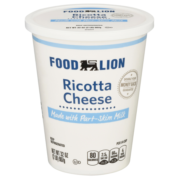Save on Food Lion Ricotta Cheese Part Skim Milk Order Online Delivery