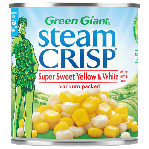 Green Giant Steam Crisp Super Sweet Yellow & White Whole Kernel Corn