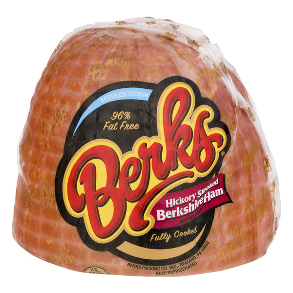Berks Fully Cooked Hickory Smoked Whole Berkshire Ham Half