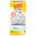 Glad ForceFlex Tall Kitchen Fragrance Free Drawstring Bags 13 Gallon