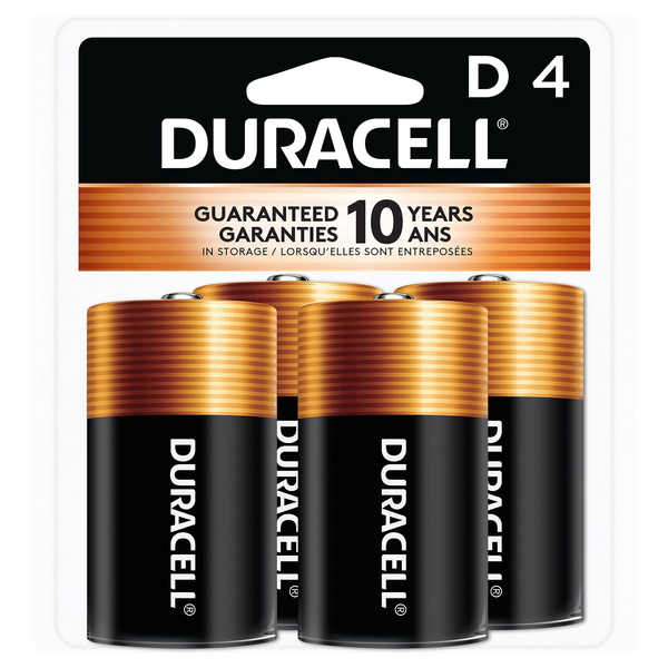 Duracell Coppertop Alkaline Batteries D
