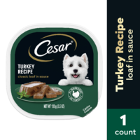 CESAR Classic Loaf in Sauce Turkey Recipe Adult Wet Dog Food