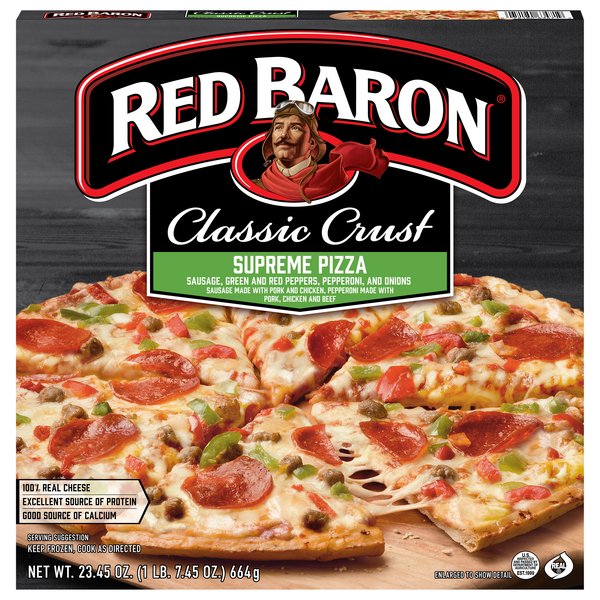 Red Baron Classic Crust Supreme Pizza Frozen