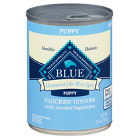 BLUE Homestyle Recipe Chicken Dinner w/Vegetables Wet Puppy Food