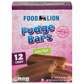 Food Lion Low Fat Fudge Bars - 12 ct