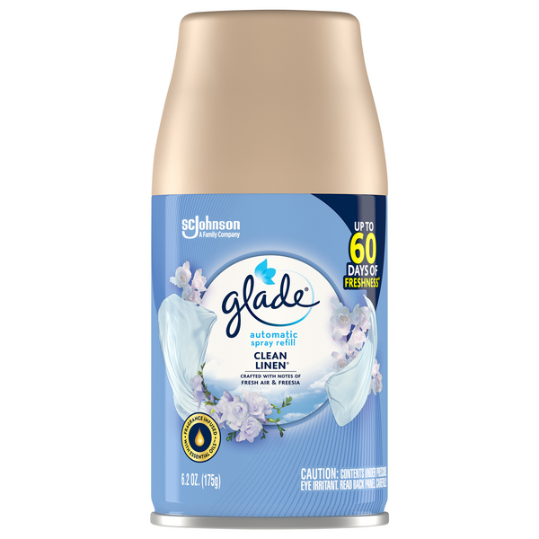 Glade Clean Linen Air Freshener Automatic Spray Refill