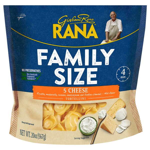 Save on Giovanni Rana Tortellini Pasta 5 Cheese Family Size Fresh Order