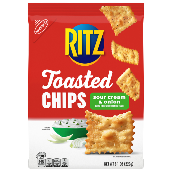 Nabisco Ritz Toasted Chips Sour Cream & Onion Crackers