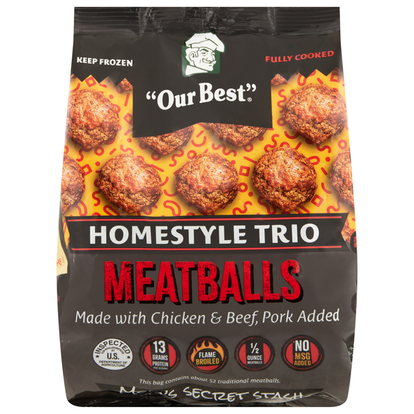 Our Best Homestyle Trio Meatballs Frozen